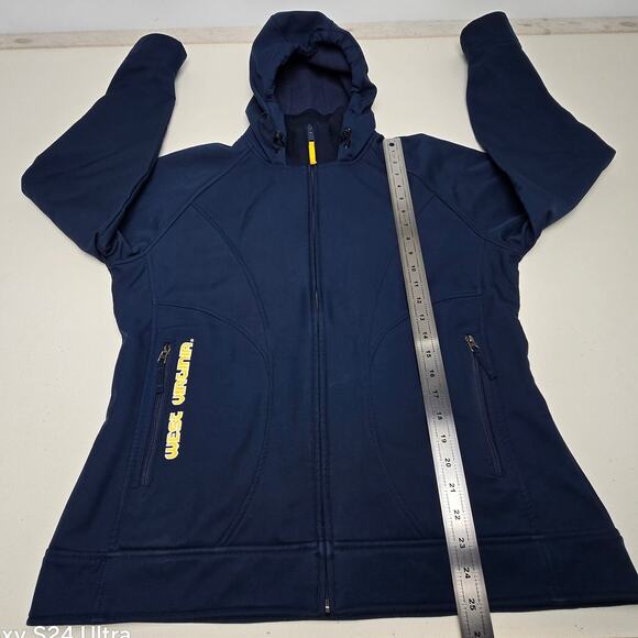 Columbia Blue Hooded Jacket Embroidered West Virginia Mountaineers Women's XL - Picture 6 of 10